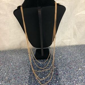 Gold Waterfall Necklace